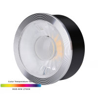 LEDlumi 24V 6W RGB-WW LED Spot Linse flach...