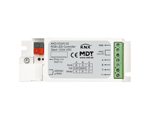 MDT LED Controller 3-Kanal 3/6A, RGB / AKD-0324V.02