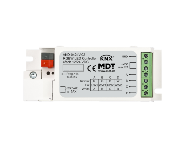 MDT LED Controller 4-Kanal 3/6A, RGBW / AKD-0424V.02