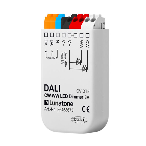 Lunatone DALI DT8 CW-WW PWM 8A 12-48V VDC LED Dimmer / 86458673