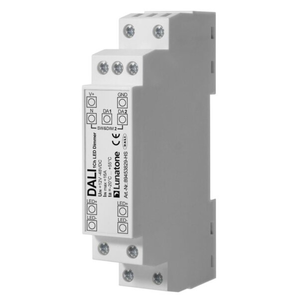 Lunatone DALI DT6 1-Kanal LED Dimmer PWM CV 12-48VDC 16A REG / 89453829-HS