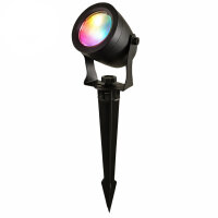 LEDlumi 24V 12W RGBW Strahler schwarz IP68 / ODS12RGBW