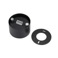 LEDlumi 24V 12W LED Deckenleuchte schwarz magenetisch...