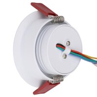 LEDlumi 24V 12W RGBCCT LED Einbaustrahler 86mm weiß 2700-6000 Kelvin / DE12CTWWS