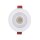 LEDlumi 24V 12W RGBCCT LED Einbaustrahler 86mm weiß 2700-6000 Kelvin / DE12CTWWS