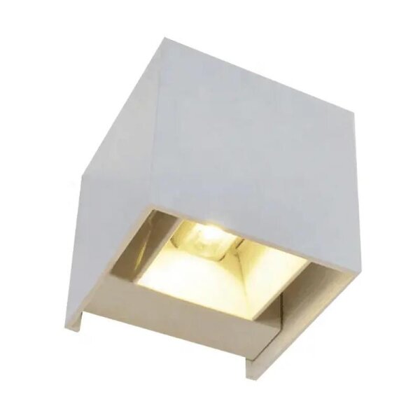 Produktbild von Etc-shop Wandleuchte, Wandleuchte Wandlampe ALU Weß UP & DOWN H 12 Cm Wohnzmmer Esszmmer
