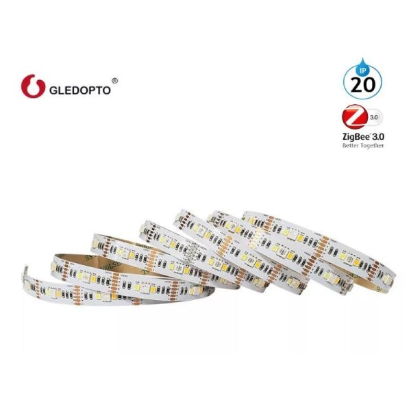 Gledopto GL-MC-001S1 ZigBee RGB+CCT LED-Strip, 2m, DC5V, IP20, 90 LEDs/m