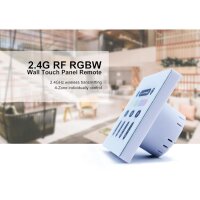 Gledopto GL-W-001 2.4GHz RF Wand-Touchpanel RGBW, 100-240V AC, 4-Zonen Fernsteuerung