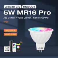 Gledopto GL-S-014P ZigBee Pro RGB+CCT MR16 GU5.3 5W LED Leuchtmittel