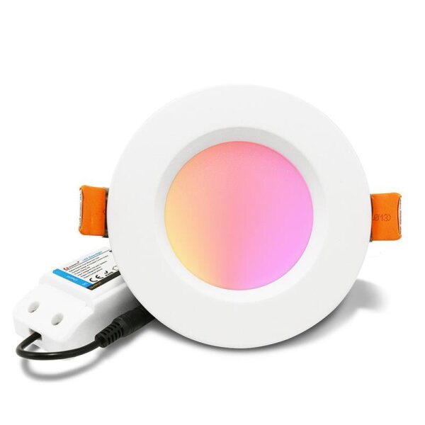 ZigBee Pro RGB+CCT 12W 160mm IP20 LED Einbaustrahler weiß Gledopto GL-D-005P