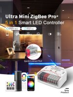 Gledopto Ultra Mini 5  in 1 LED Controller ZigBee 3.0 Pro Steuergerät Controller Dimmer RGB CCT WWCW