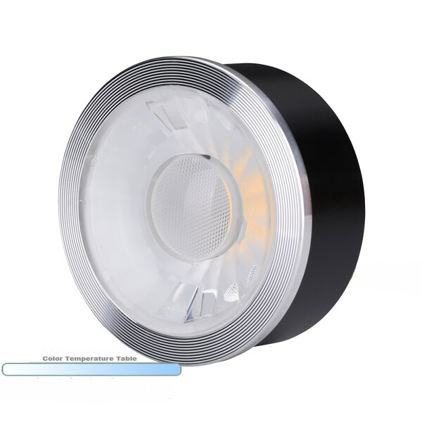 LEDlumi 24V 6W Single Cool White LED Spot Linse flach Reflektoreinsatz 6000 Klevin MR16 / LL22406-6000 Kaltweiss