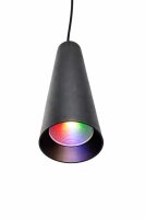 LEDlumi 24V 10W RGBW LED Pendelleuchte Hängeleuchte schwarz