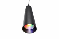 LEDlumi 24V 10W RGBW LED Pendelleuchte Hängeleuchte schwarz
