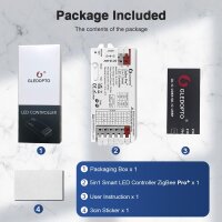 Gledopto LED Controller ZigBee 3.0 Pro+ 5 in 1, 12-48V, Max 15A Output RGB+CCT / GL-C-204P