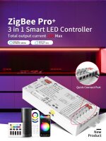 Gledopto LED Controller ZigBee 3.0 Pro+ 3 in 1, 12-48V, Max 15A Output RGB+CCT / GL-C-205P