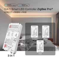 Gledopto LED Controller ZigBee 3.0 Pro+ 3 in 1, 12-48V, Max 15A Output RGB+CCT / GL-C-205P