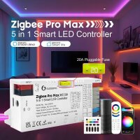Gledopto LED Controller ZigBee 3.0 Pro+ 5 in 1, 5-24V, Max 15A Output, mit Stecksicherung 20A RGB+CCT / GL-C-601P