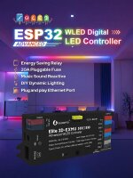 Gledopto ESP32 WLED Digital LED Controller 5-24V | Ethernet | 15 A max | RGBIC / GL-C-616WL