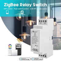 Gledopto ZigBee 3.0 DIN-Schienen Relais AC 100–240V | DC 24–48V | 16A / GL-DR-002P