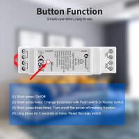 Gledopto ZigBee 3.0 DIN-Schienen Relais AC 100–240V | DC 24–48V | 16A / GL-DR-002P