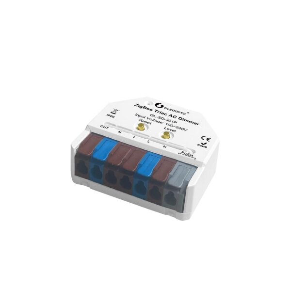 Gledopto Ultra-Mini ZigBee Pro+ Triac AC Dimmer | 230V | 400W / GL-SD-301P