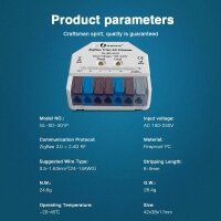 Gledopto Ultra-Mini ZigBee Pro+ Triac AC Dimmer | 230V | 400W / GL-SD-301P
