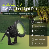 Gledopto GL-G-002P RGBCCT Spot Strahler Gartenstrahler ZigBee 3.0 Pro Farbwechsel Farbtemperatur 7W IP65